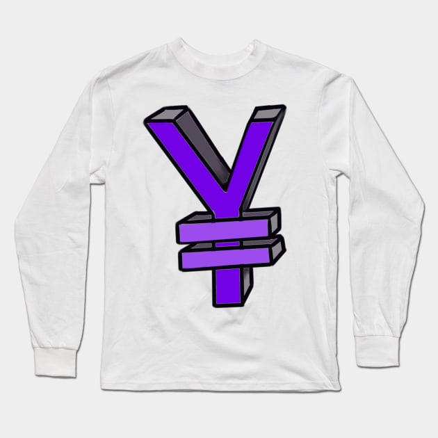 Rich - Cash - Japanese Yen Sign -  Tokyo Japan Currency Money Long Sleeve T-Shirt by Artonmytee